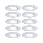 Einbauleuchte LED Calla rund 10x6,5W  Weiß matt