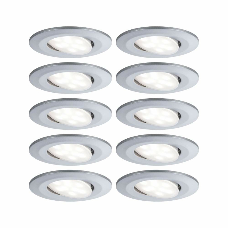 Paulmann Einbauleuchte LED Calla rund 10x5,2W  Chrom matt