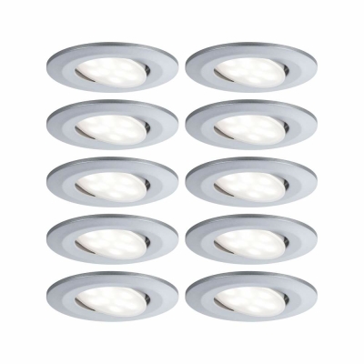 Paulmann Einbauleuchte LED Calla rund 10x5,2W  Chrom matt