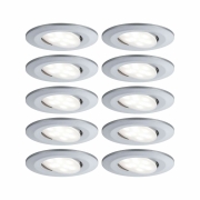 Einbauleuchte LED Calla rund 10x5,2W  Chrom matt