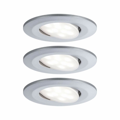 Paulmann Einbauleuchte LED Calla rund 3x 5,2W  Chrom matt