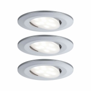 Einbauleuchte LED Calla rund 3x 5,2W  Chrom matt