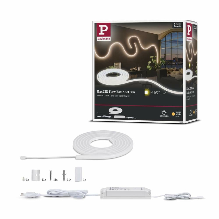 3m | Set Lampen1a 33W SimpLED Power Strip 78956 Warmweiß Paulmann