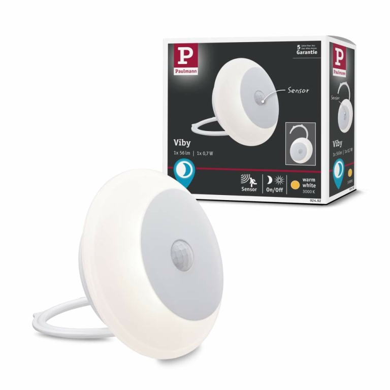 AS Viby rund mobiles Nachtlicht weiß 56lm 3000K