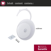 AS Viby rund mobiles Nachtlicht weiß 56lm 3000K