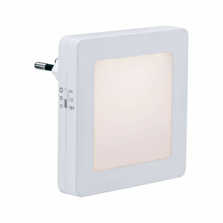 AS Esby eckig Nachtlicht Stecker weiß 3lm 3000K Sensor