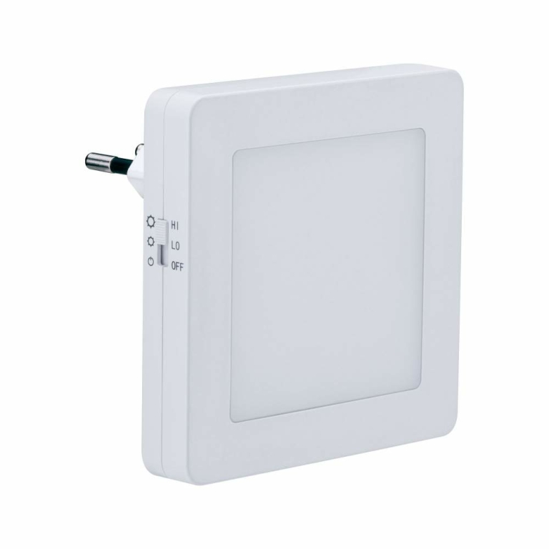 AS Esby eckig Nachtlicht Stecker weiß 3lm 3000K Sensor
