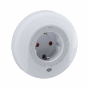 Stecker Nachtlicht Esby rund Weiß