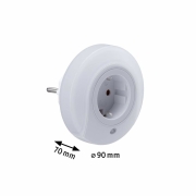 Stecker Nachtlicht Esby rund Weiß