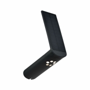 Outdoor Solar LED-Wandleuchte Ilias anthrazit mit Bewegungsmelder IP44 57lm 3000K schwenkbar