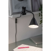 Klemmleuchte Vitis mit Flexarm E14 Schwarz