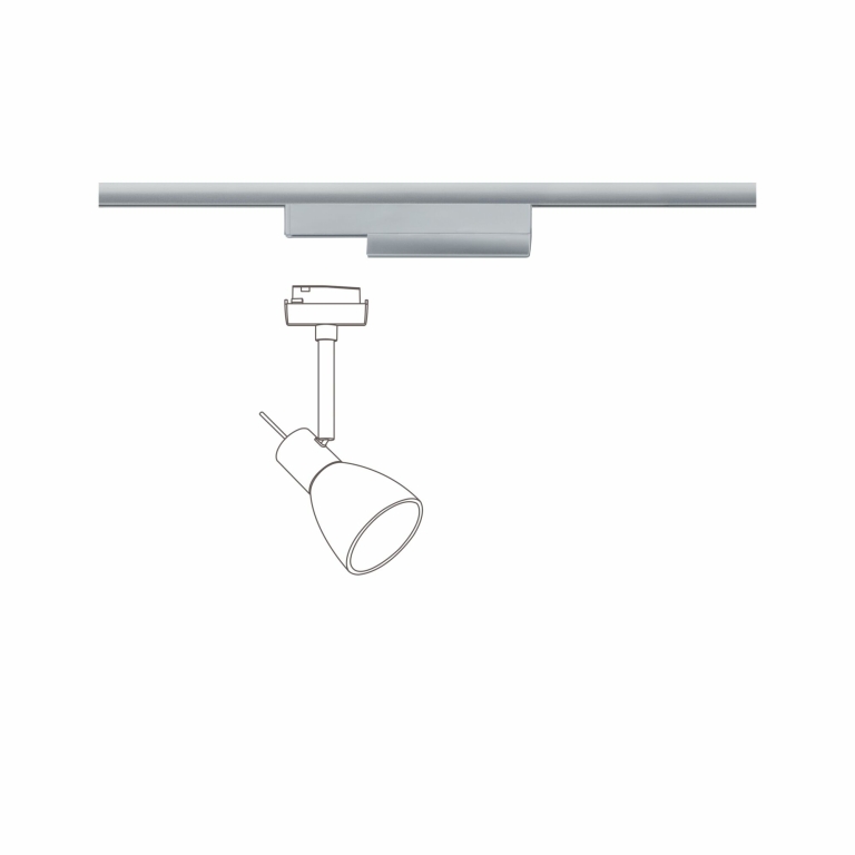 Paulmann URail ZigBee Spot-Adapter Schienenadapter Chrom matt max. 50W