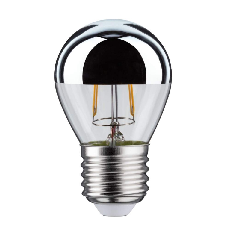 Paulmann LED Tropfen 2,6 Watt E27 Kopfspiegel Silber Warmweiß