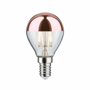 LED Tropfen 2,6 Watt E14 Kopfspiegel Kupfer Warmweiß