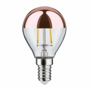 LED Tropfen 2,6 Watt E14 Kopfspiegel Kupfer Warmweiß