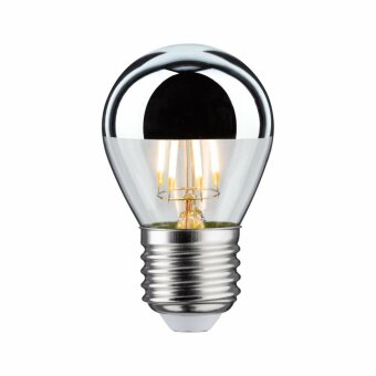 Paulmann LED Tropfen 4,8 Watt E27 Kopfspiegel Silber Warmweiß