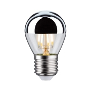 LED Tropfen 4,8 Watt E27 Kopfspiegel Silber Warmweiß