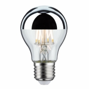 LED Standardform 6,5 Watt E27 Kopfspiegel Silber Warmweiß