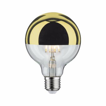 LED Globe 6,5 Watt E27 Kopfspiegel Gold Warmweiß