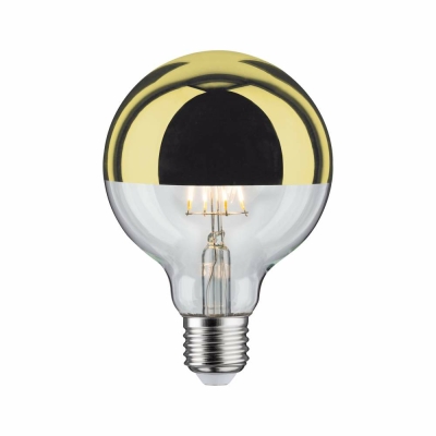 Paulmann LED Globe 6,5 Watt E27 Kopfspiegel Gold Warmweiß