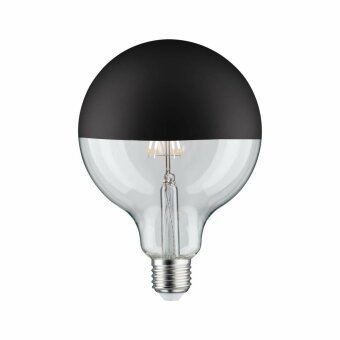 Paulmann LED Globe 6,5 Watt E27 Kopfspiegel Schwarz matt Warmweiß
