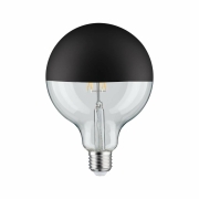 LED Globe 6,5 Watt E27 Kopfspiegel Schwarz matt Warmweiß