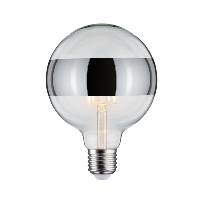 Paulmann LED Globe 6,5 Watt E27 Ringspiegel Silber Warmweiß