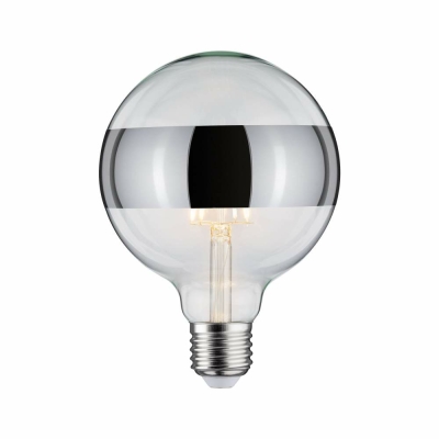 Paulmann LED Globe 6,5 Watt E27 Ringspiegel Silber Warmweiß