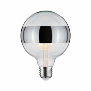 LED Globe 6,5 Watt E27 Ringspiegel Silber Warmweiß