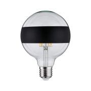 LED Globe 6,5 Watt E27 Ringspiegel Schwarz matt Warmweiß