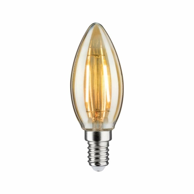 Paulmann LED Kerze 2,6 Watt E14 Gold Goldlicht