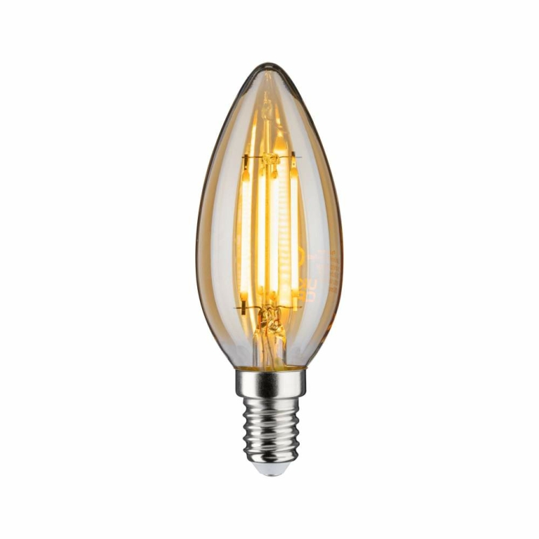 Paulmann LED Kerze 4,7 Watt E14 Gold Goldlicht