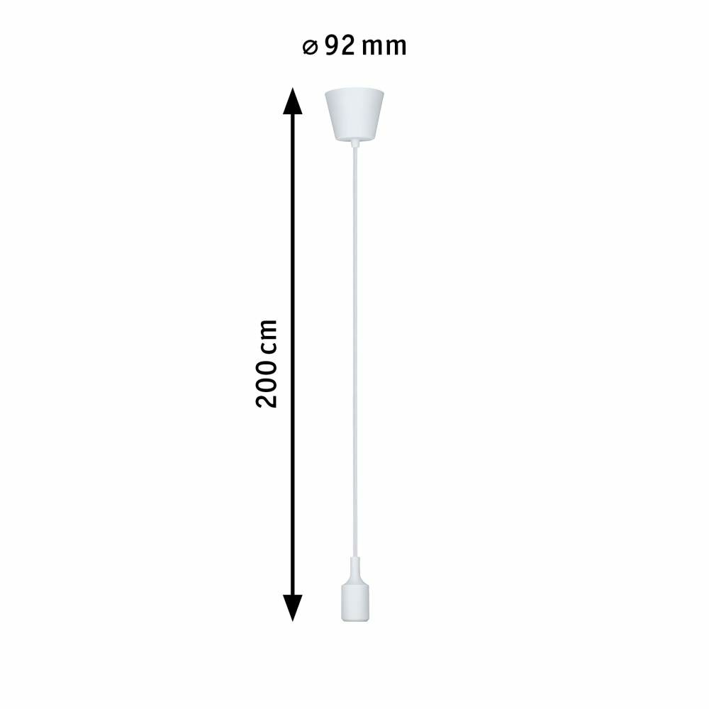 Paulmann 50383 Neordic Pendelleuchte Ketil E27 max. 60W Weiß dimmbar |  Lampen1a