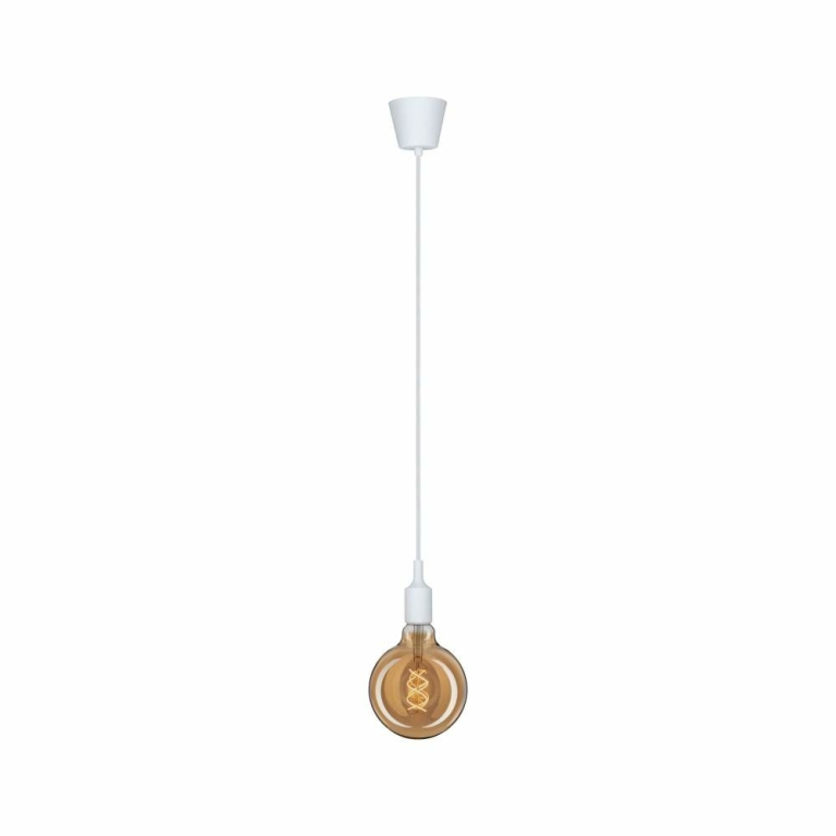 Paulmann Neordic Pendelleuchte Ketil E27 max. 60W Weiß dimmbar Silikon/Kunststoff 1-flammig