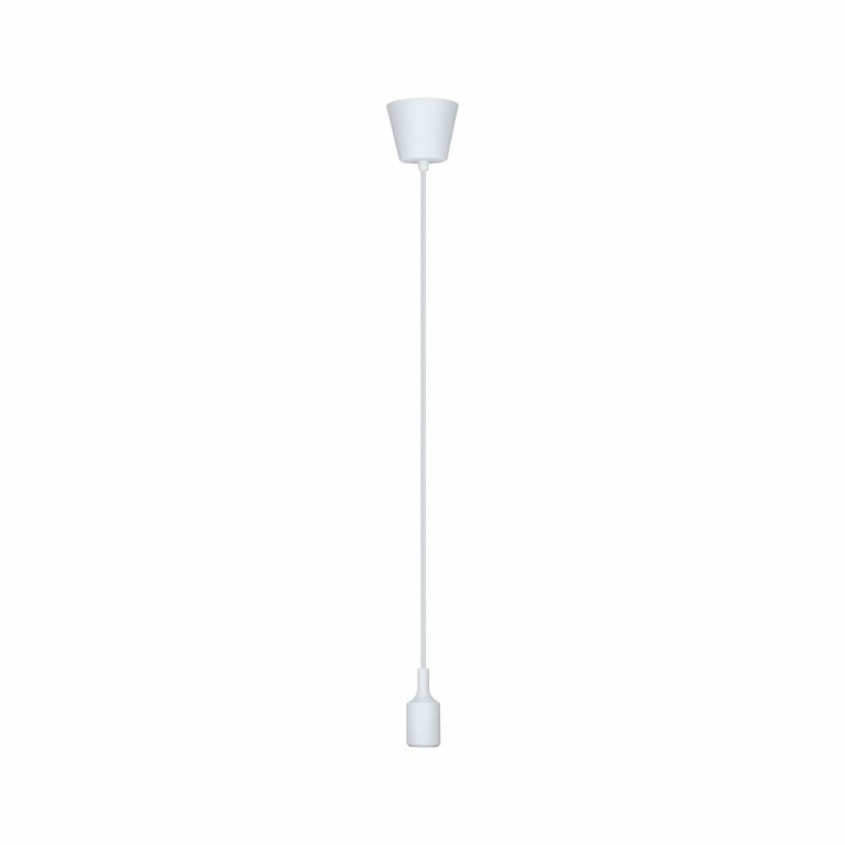Paulmann Neordic Pendelleuchte Ketil E27 max. 60W Weiß dimmbar Silikon/Kunststoff 1-flammig