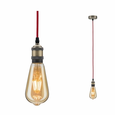 Pendelleuchte Lampen1a Nordin 79751 E27 max. Neordic Schwarz/Marmor/Kupfer | 60W Paulmann matt