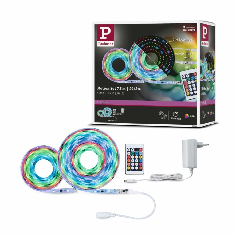 Paulmann 70513 SimpLED Motion Set 5m 10W RGB beschichtet