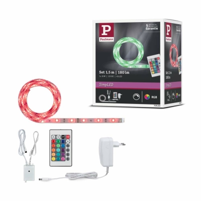 Paulmann SimpLED Strip Komplett-Set 1,5m 12W RGB