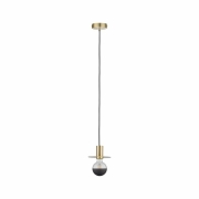 Neordic Pendelleuchte Stian E27 max. 60W Messing gebürstet dimmbar Metall