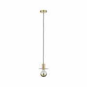 Neordic Pendelleuchte Stian E27 max. 60W Messing gebürstet dimmbar Metall