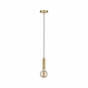 Neordic Pendelleuchte Kine E27 max. 60W Messing gebürstet dimmbar Metall