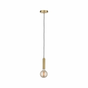 Neordic Pendelleuchte Kine E27 max. 60W Messing gebürstet dimmbar Metall