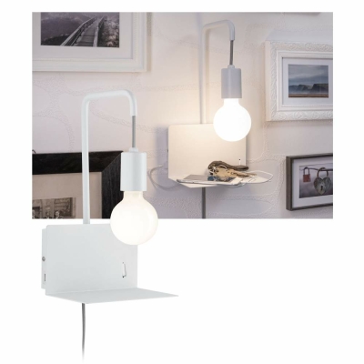 Wandleuchte mit Ablage Calvani E27 max. 40W