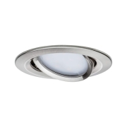 SmartHome Zigbee LED Einbauleuchte Nova Plus schwenkbar rund 84mm 50° Coin 6W 470lm 230V Tunable White Eisen gebürstet