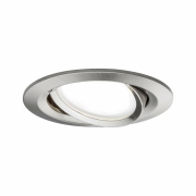 SmartHome Zigbee LED Einbauleuchte Nova Plus 3er Set schwenkbar rund 84mm 50° Coin 3x6W 3x470lm 230V Tunable White Eisen gebürstet