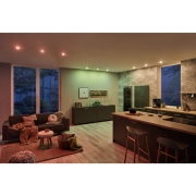 SmartHome Zigbee LED Einbauleuchte Nova Plus 3er Set schwenkbar rund 84mm 50° Coin 3x2,5W 3x85lm 230V RGBW Eisen gebürstet