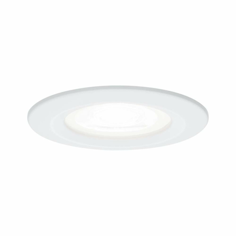 Paulmann LED Einbauleuchte Nova Einzelleuchte rund 1x6.5W IP44 GU10 Weiß (matt) 230V 4000K