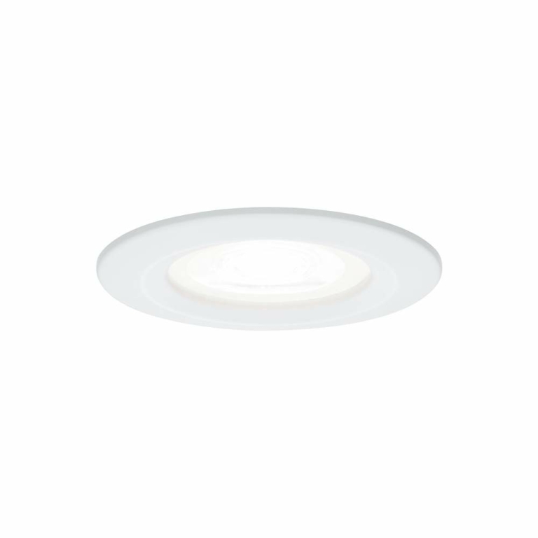 Paulmann LED Einbauleuchte Nova 3er Set rund 6.5W IP44 GU10 Weiß (matt) 4000K 230V