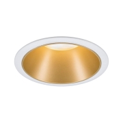 LED Einbauleuchte Cole Coin Weiß/Gold matt 6W 470lm 2700K IP44 3-Step-Dim