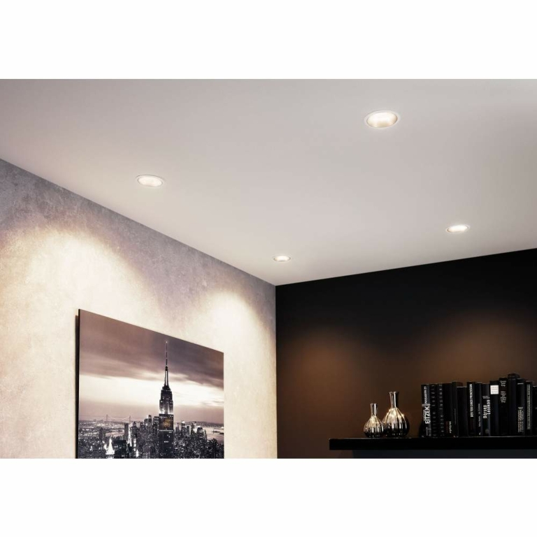 Paulmann LED Einbauleuchte Cole Coin Weiß/Gold matt 3er-Set 6W 470lm 2700K IP44 3-Step-Dim